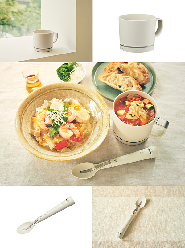 減塩サポート食器　エレキソルト（カップ・スプーン）